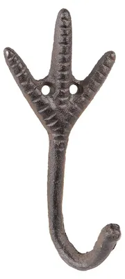 Produktbild von Clayre & Eef Wandhaken Pfote 7x5x14 cm Braun Eisen