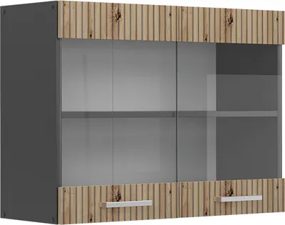A product shot of a wall-mounted kitchen cabinet.