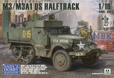 Produktbild von ANDYS HHQ AHHQ-010 M3 / M3A1 U.S. Halftrack 2 in 1 (1:16)