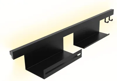 Produktbild von kalb | Lamina Relingsystem Wandmontage Farbwechsel LED-Beleuchtung USB-C 900mm