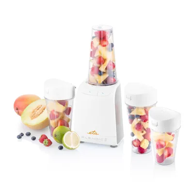 Image de ETA BLENDIC PREMIUM II Mixeur de table ETA401190020, 1500 W, Bol de mixage 0,7 l, 24 0000 tours/min, fonction PULSE, 4x bouteille sport, BlendeX, BPA free, fonction PULSE