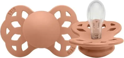 Immagine prodotto di Ciuccio ortodontico in silicone BIBS, Infinity - 0 m+, corallo