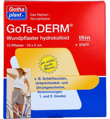 Zdjęcie produktu dla Gotha-Derm hydrokoloidowe plastry na rany 10cmx5cm, 10 sztuk PFL