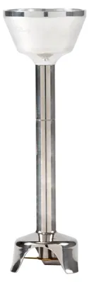 A close-up studio shot of an immersion blender attachment.