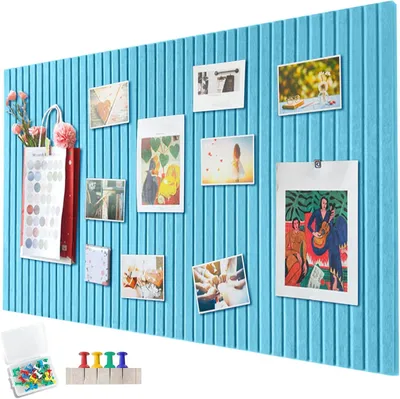 Zdjęcie produktu dla Tablica filcowa 60 x 40 cm, Samoprzylepna, Jasnoniebieska, Do biura i kuchni