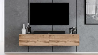 Produktbild von AX LIVING TV Board Loriano 180 modernes Designer Lowboard Eiche Wotan