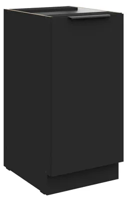 Produktbild von Küchen Unterschrank 40 cm SIENA Schwarz Küche Küchenzeile Küchenblock