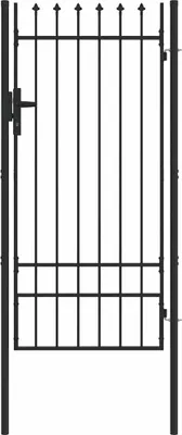 Produktbild von Zauntor Grau 100 x 200 cm Pulverbeschichteter Stahl
