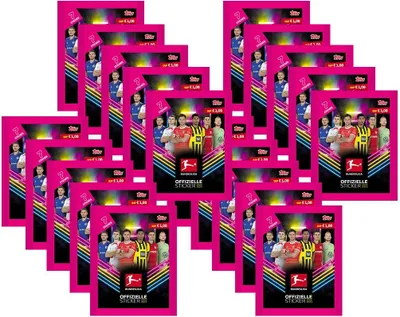 Zdjęcie produktu dla Naklejki kolekcjonerskie Topps Bundesliga 2022/23 - 20 torebek