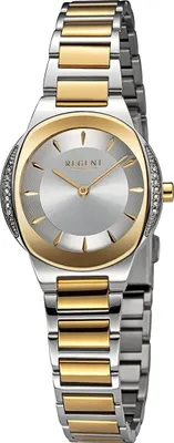 Image de Regent métal femme montre quartz argent or bracelet métallique D2URF1489