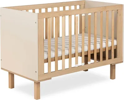 Zdjęcie produktu dla Łóżeczko dziecięce LAURA 120x60 buk/szampański