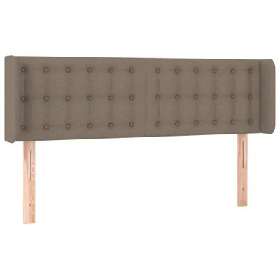 Produktbild von vidaXL Kopfteil mit Ohren Taupe 147x16x78/88 cm Stoff