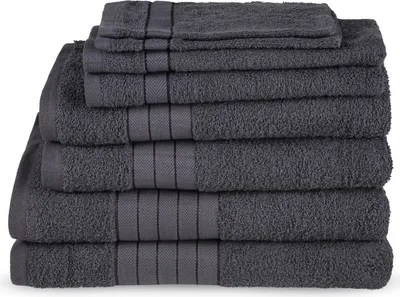 Zdjęcie produktu dla Muller Textiles 1000.12.93, Antracyt, Bawełna, 8 szt., 500 g/m², 16 x 22 cm, 30 x 55 cm
