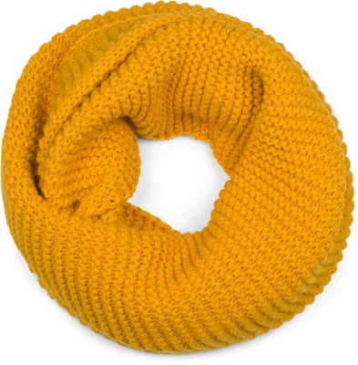 Produktbild von styleBREAKER Damen Strick Loop Schal Einfarbig mit Linksstrick Muster, warmer Winter Strickschal, Schlauchschal 01018166