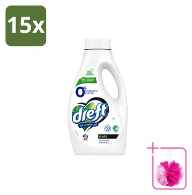 Produktbild von 15 x Dreft Flüssigwaschmittel 0% Dunkle Wäsche - Sparpackung - 15 Stücke