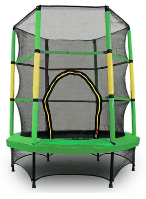 Produktbild von Trampoline – Hüpfkissen – Sprungmatte – Spielgeräte – Gymnastikmatte – 140 cm – Mit Sicherheitsnetz