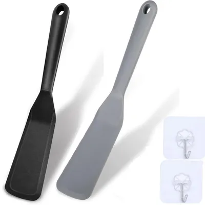 Immagine prodotto di Set di accessori da cucina: 4 spatole in silicone, resistenti al calore, antiaderenti e lavabili in lavastoviglie