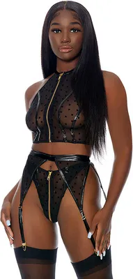 Image de I Heart You Lingerie Set - Lingerie Set - XL