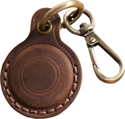 Produktbild von INF Premium Lederhülle für Apple AirTag Kaffee