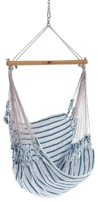 Produktbild von Chico Hängesessel wetterfest beige-blau Hängestuhl