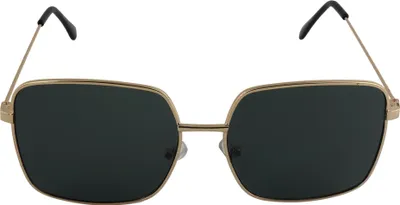 Produktbild von Sonnenbrille - Square Look - Retro - schwarz - gold
