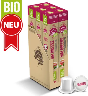 Produktbild von Waldbeere Tee - 60 Teekapseln | La Natura Lifestyle Organic 180g| biobasiert | Nespresso®*³ kompatible