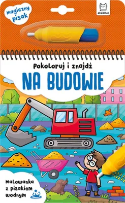 Produktbild von Pokoloruj i znajdź na budowie. Malowanka z pisakiem wodnym dla dzieci