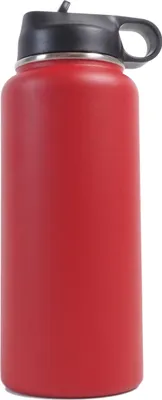 Produktbild von AGA Isolierflasche 900 ml Rot, doppelwandig vakuumisoliert, für Heiß- und Kaltgetränke
