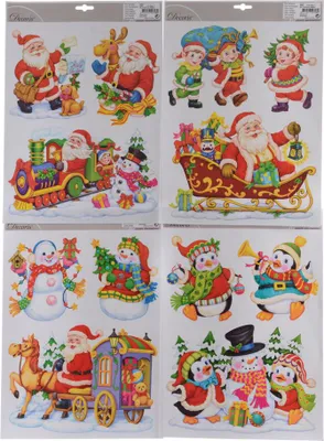 Productafbeelding van Raamdecoratie l29h41 cm a4 kerstversiering Decoris