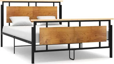 Image de Cadre de lit sans matelas métal 140x200 cm