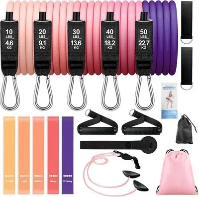 Produktbild von Famanu Fitnessbandenset 19 - Widerstandsbänder mit Tragetasche