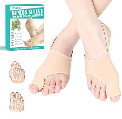 Produktbild von Hallux Valgus Socken - Bunion-Korrektor - Korrektor mit Silikon-Fersenpolster - Zehenspreizer - Optimale Schutz - Weiche Traktion