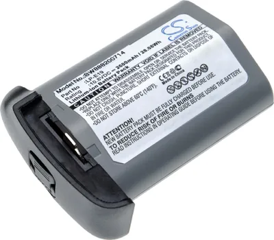 Produktbild von vhbw Akku kompatibel mit Canon EOS R3, 1DX Mark III, R1, 1D X, 1DX Mark II, X Mark II Kamera (2600 mAh, 10,8 V, Li-Ion)