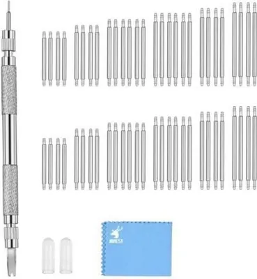 Image de Tournevis de mécanique de précision Set d'outils d'horlogerie Set d'outils d'horlogerie pour remplacer le bracelet de montre Manuel d'utilisation 56PCS