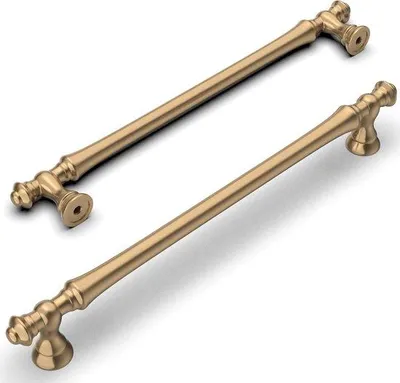 Produktbild von Famanu Möbelgriffe Set von 6 - 228 mm Abstand - Zinklegierung - Champagnergold