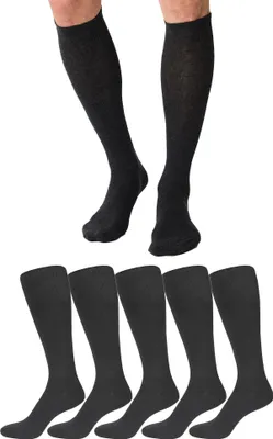 Produktbild von NUR DIE Herren Kniestrümpfe 5-Pack Fit & Vital ohne einschneiden - anthrazitmelange - Größe 42-44