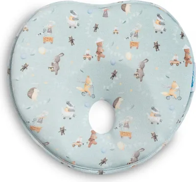 Produktbild von SENSILLO Babykissen Gegen Plattkopf Kopfkissen Loch Neugeborene Babys Wald