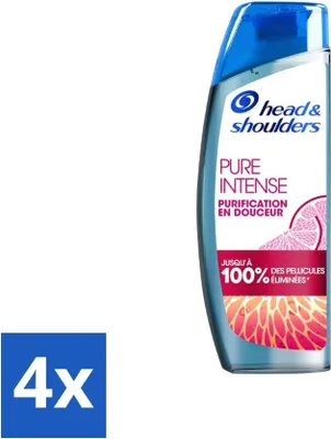 Immagine prodotto di Shampoo antiforfora Head & Shoulders – Pure Intense – Pompelmo – 250 ml - Confezione risparmio - 4 pezzi