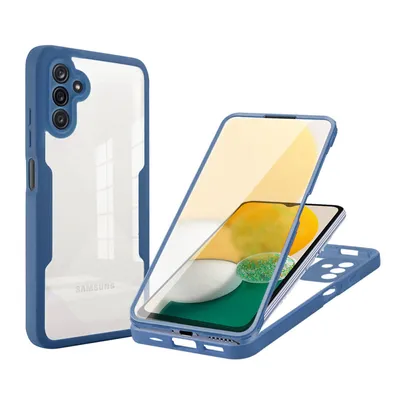 Produktbild von 360° Grad Hülle für Samsung Galaxy A14 vollschutz mit Integriertem Displayschutz Blau