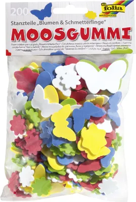 Produktbild von folia Moosgummi-Stanzteile "Sommer"
