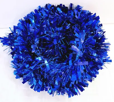 Produktbild von Lametta 5m Girlande Weihnachten Weihnachtsgirlande Christbaumschmuck Deko Breit LMT11 Blau