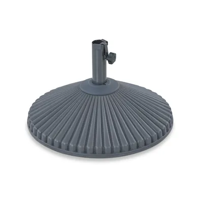 Produktbild von Kunststoff-Schirmständer zum Befüllen –Ø 59 cm - Anthrazit / Schwarz
