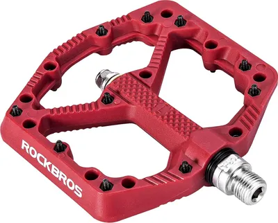 Produktbild von ROCKBROS Fahrradpedale Nylon MTB Pedale rutschfest 9/16’’ Rot