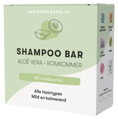 Productafbeelding van ShampooBars Shampoo Bar Aloe Vera-Komkommer