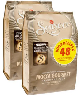 Produktbild von Senseo Kaffeepads Mocca Gourment, neues Design, 2er Pack, 2 x 48 Pads