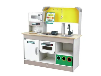 Produktbild von Hape Deluxe Spielküche mit Mikrowelle, Küche und Essen, 3 Jahr(e)