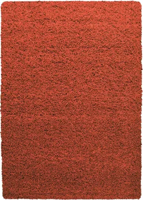 Produktbild von Hochflor Teppich Lux Läufer, Farbe: Terrakotta, Größe:100x200 cm
