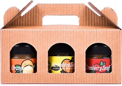 Produktbild von Ramsa Senf Geschenkset alkoholfreie Senfspezialitäten 3 x 180g - Geschenkidee für Senf Liebhaber von Ramsa Wolf