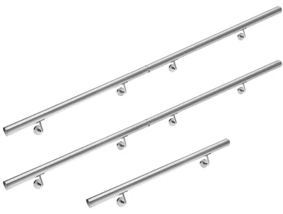 Immagine prodotto di Monzana corrimano acciaio inox V2A ringhiera scale ingresso giardino 500cm passamano esterni interni fissaggio a parete