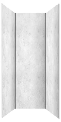 Image de Pack 3 Panneaux Muraux Pierre Light Grey 90x210cm et Profilés Chrome - STONE'IT